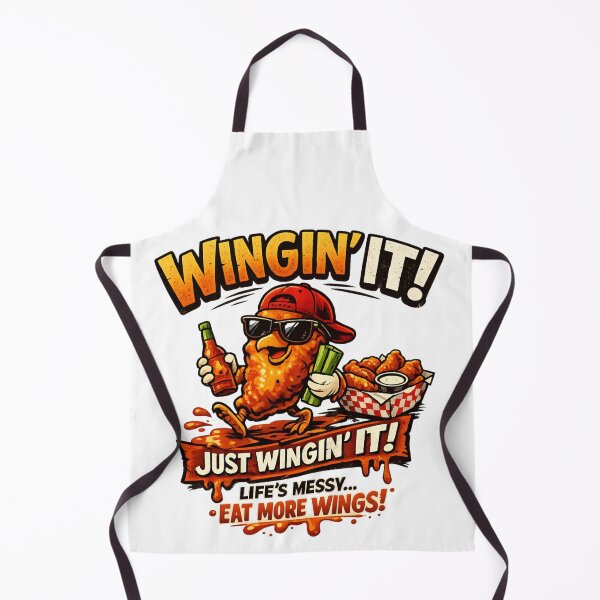 Item preview, Wingin' It Funny Chicken Wings - Food Lover designed and sold by SidTastic .