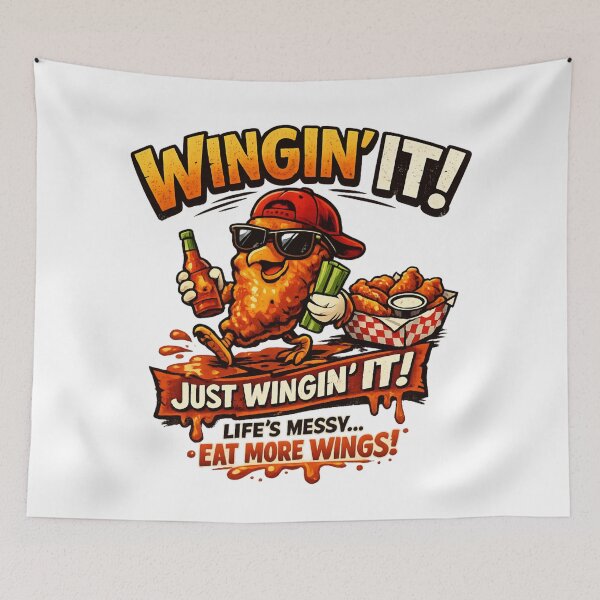 Item preview, Wingin' It Funny Chicken Wings - Food Lover designed and sold by SidTastic .