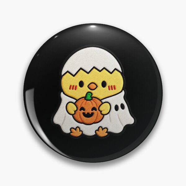 Item preview, Ghost Chick Hugging Pumpkin designed and sold by ColorSplash123.