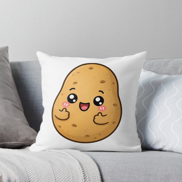 Item preview, Cute Kawaii Potato Happy Thumbs Up Food Cartoon designed and sold by Seculinator.