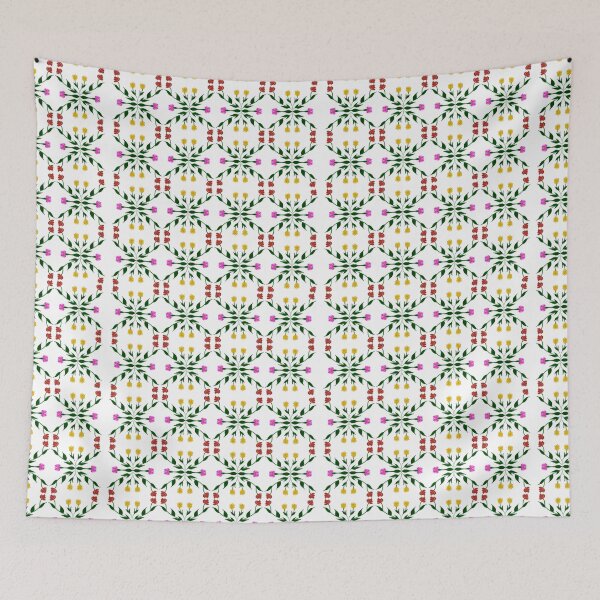 Item preview, Hand Painted Seamless Floral Pattern with Colorful Wildflowers and Green Leaves designed and sold by AjjimaJKM.