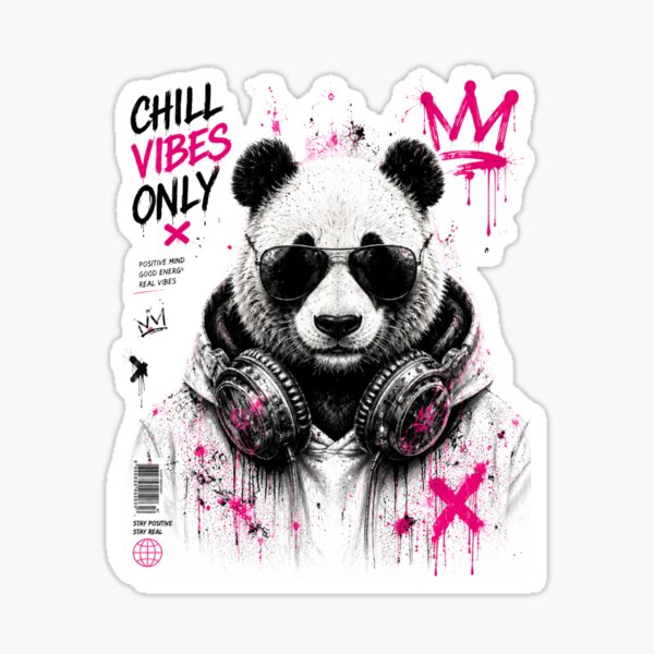 Item preview, Chill Vibes Only Panda Streetwear designed and sold by almirbesic1992.