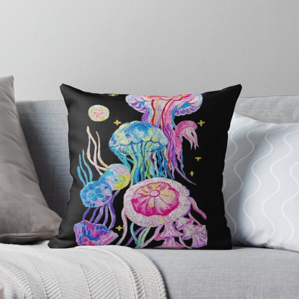 Item preview, Colorful Jellyfish Art Drawing designed and sold by OMITTEROMINOUS.