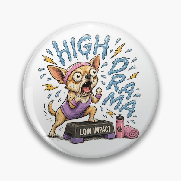 Item preview, Funny Chihuahua Step Aerobics Workout Cartoon Gift designed and sold by Gentlestate.