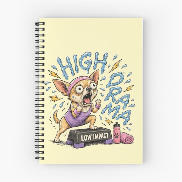 Item preview, Funny Chihuahua Step Aerobics Workout Cartoon Gift designed and sold by Gentlestate.
