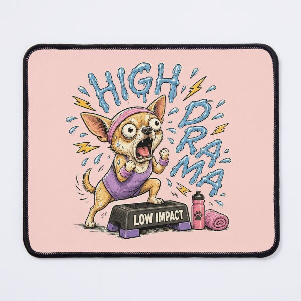 Item preview, Funny Chihuahua Step Aerobics Workout Cartoon Gift designed and sold by Gentlestate.