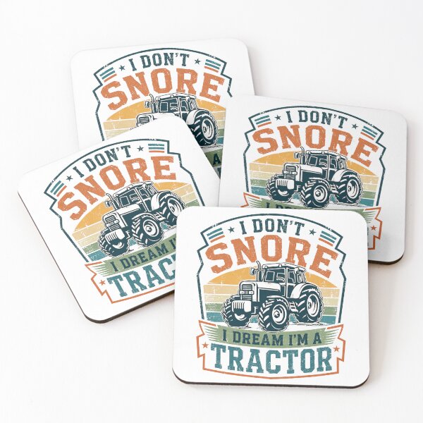 Item preview, I Don't Snore I Dream I'm A Tractor Funny Farmer Agriculture Lover designed and sold by SkeletonsDanger.