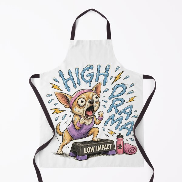 Item preview, Funny Chihuahua Step Aerobics Workout Cartoon Gift designed and sold by Gentlestate.