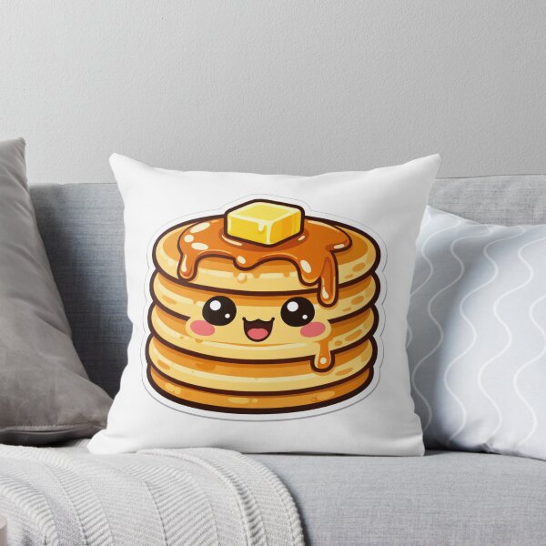 Item preview, Cute Kawaii Pancake Stack - Sweet Breakfast Sticker designed and sold by AuraArtistica.
