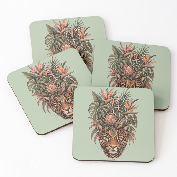 Item preview, Floral Big Cat Leopard Cheetah designed and sold by *~*MagicCorner*~*.