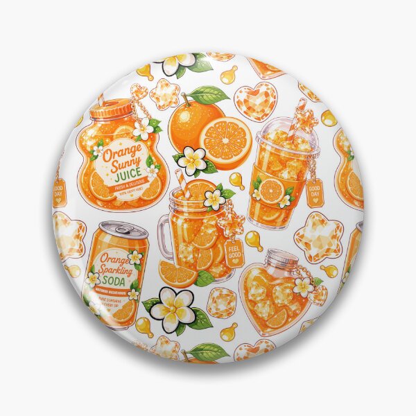 Artikelvorschau, Orange Sunny Drink Seamless entworfen und verkauft von KJackArtwork.