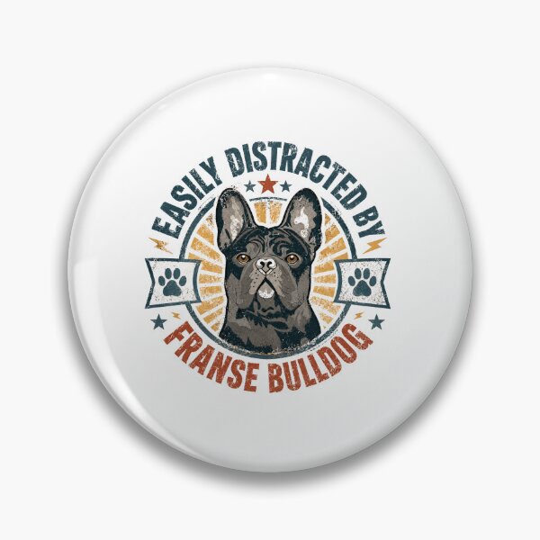 Item preview, Easily Distracted By Franse Bulldog French Bulldog Dog Owner Pet Lover Funny Frenchie designed and sold by SkeletonsDanger.