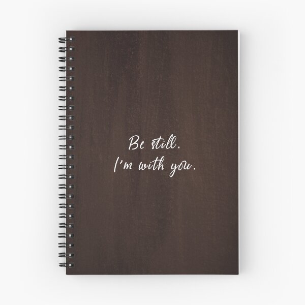 Item preview, Be Still, I'm With You | Inspirational Christian Quote Art on Rustic Wood Background designed and sold by angelyara.