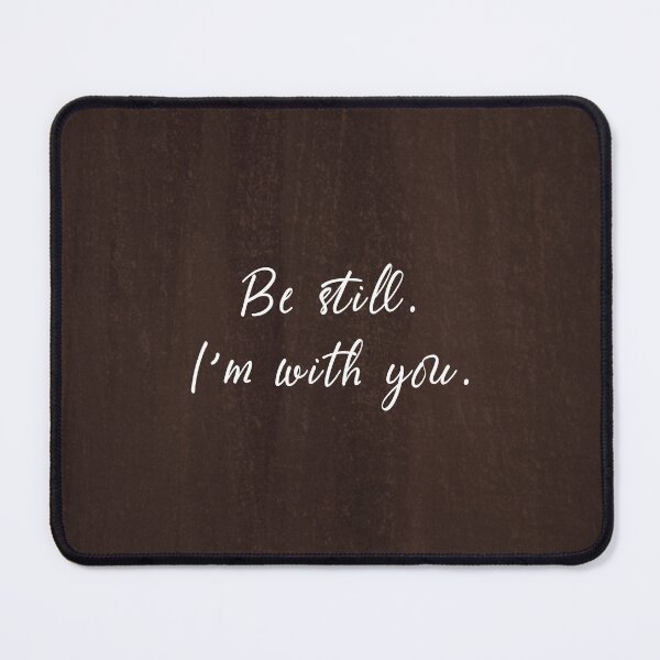 Item preview, Be Still, I'm With You | Inspirational Christian Quote Art on Rustic Wood Background designed and sold by angelyara.