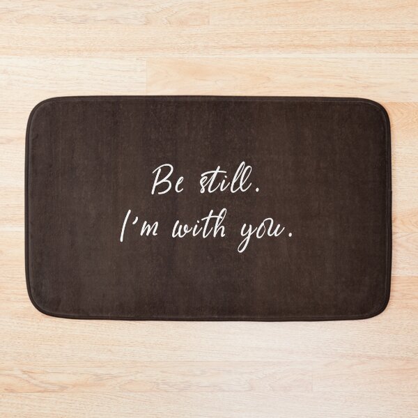 Item preview, Be Still, I'm With You | Inspirational Christian Quote Art on Rustic Wood Background designed and sold by angelyara.