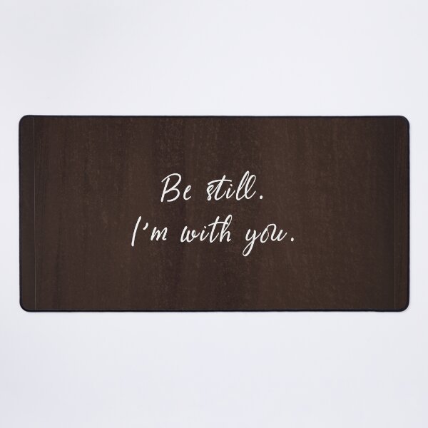 Item preview, Be Still, I'm With You | Inspirational Christian Quote Art on Rustic Wood Background designed and sold by angelyara.