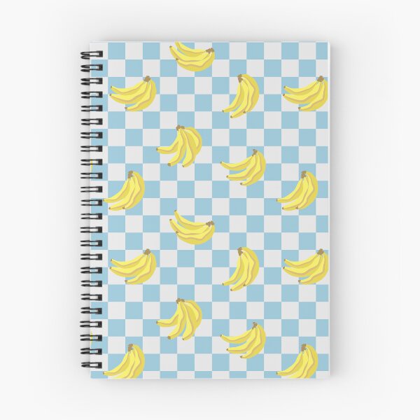 Item preview, Bananas Check Print 1 - Island Wave Blue designed and sold by Daniel Bevis Design.