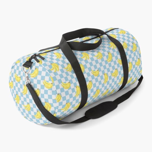 Item preview, Bananas Check Print 1 - Island Wave Blue designed and sold by Daniel Bevis Design.