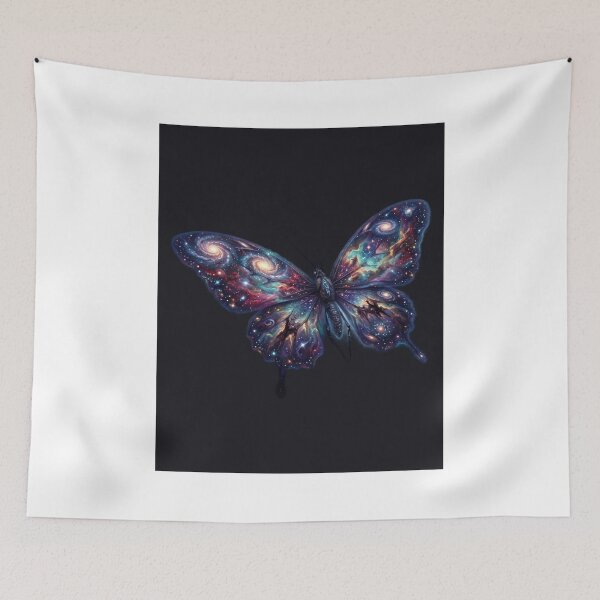 Item preview, Cosmic Galaxy Butterfly Space Illustration designed and sold by GrzywaM.