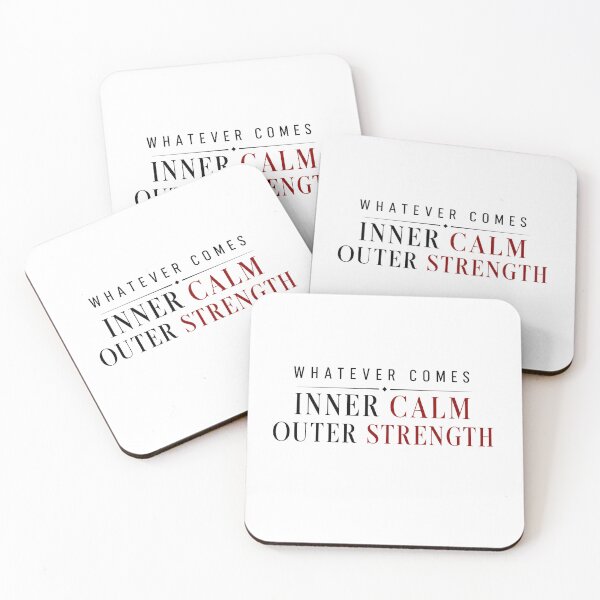 Item preview, Whatever Comes Inner Calm Outer Strength Stoic Woman designed and sold by PixelBlob.