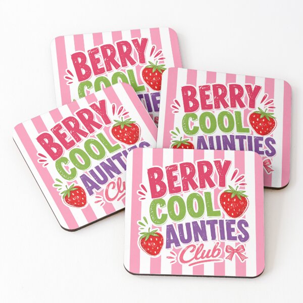 Aperçu de l'œuvre Club des tantes Berry Cool - Cadeau familial fraise pour tante créée et vendue par SkeletonsDanger.