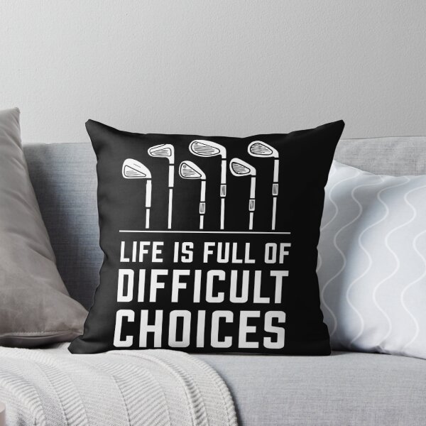 Item preview, Life Is Full of Difficult Choices Golf Shirt, Funny Golf T Shirt, Golf Club Selection Tee, Golfer Gift, Minimal Golf Graphic, Golf Humor Tee designed and sold by w1ckerman.