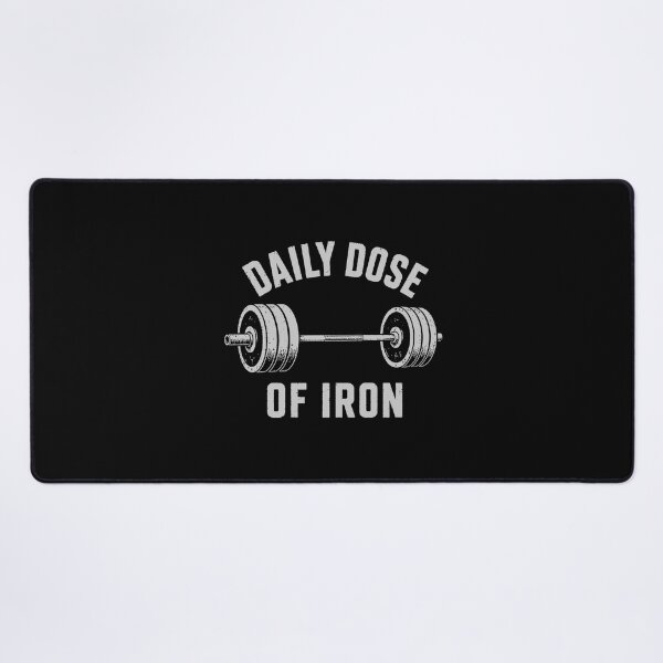 Item preview, Daily Dose of Iron Gym Edition Barbell Workout Motivation designed and sold by 365CarMods Official.