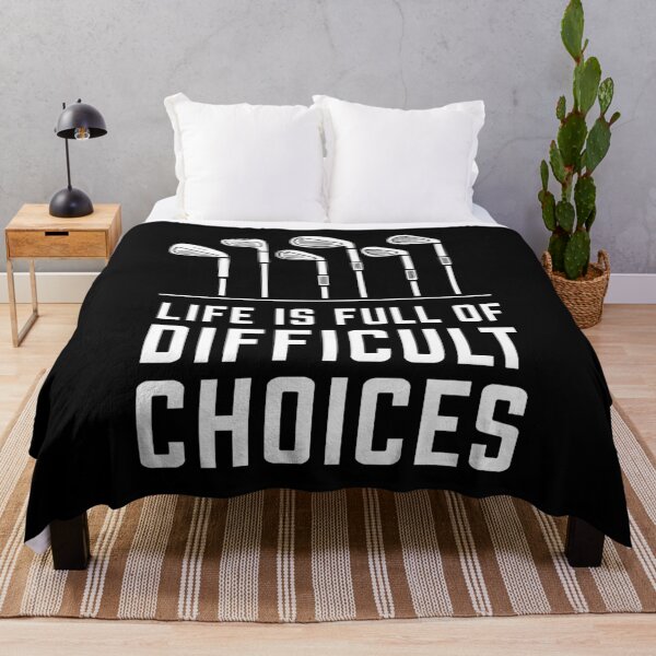 Item preview, Life Is Full of Difficult Choices Golf Shirt, Funny Golf T Shirt, Golf Club Selection Tee, Golfer Gift, Minimal Golf Graphic, Golf Humor Tee designed and sold by w1ckerman.