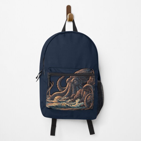 Item preview, Giant Octopus Kraken Coastal Illustration Marine Art designed and sold by artscripts.