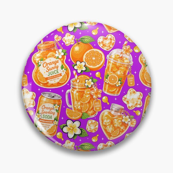 Artikelvorschau, Orange Sunny Drink Seamless entworfen und verkauft von KJackArtwork.