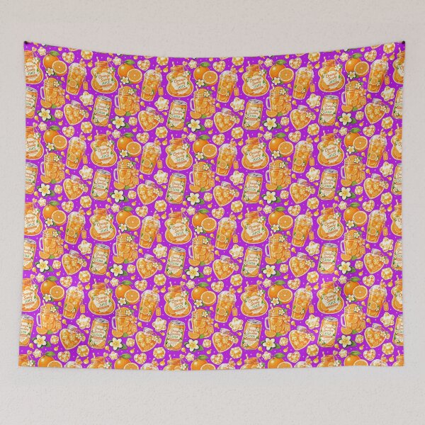 Item preview, Orange Sunny Drink Seamless  designed and sold by KJackArtwork.