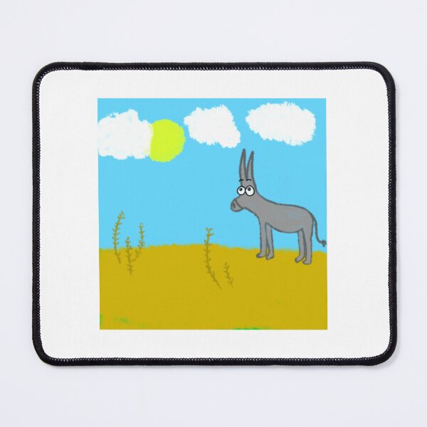 Item preview, Simple Cartoon Donkey in Sunny Field designed and sold by aidefashions.