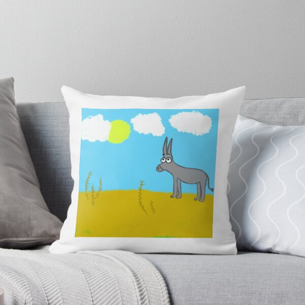 Item preview, Simple Cartoon Donkey in Sunny Field designed and sold by aidefashions.