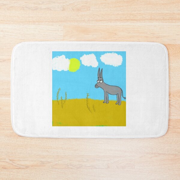 Item preview, Simple Cartoon Donkey in Sunny Field designed and sold by aidefashions.