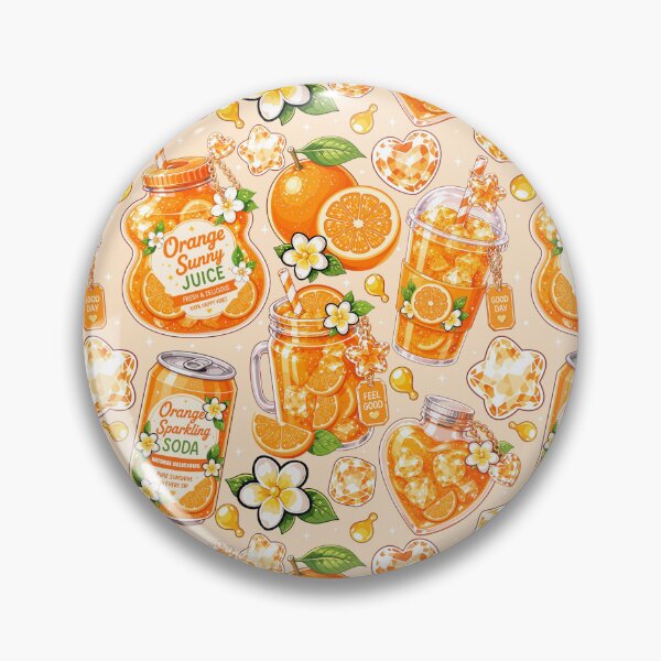 Artikelvorschau, Orange Sunny Drink Seamless entworfen und verkauft von KJackArtwork.