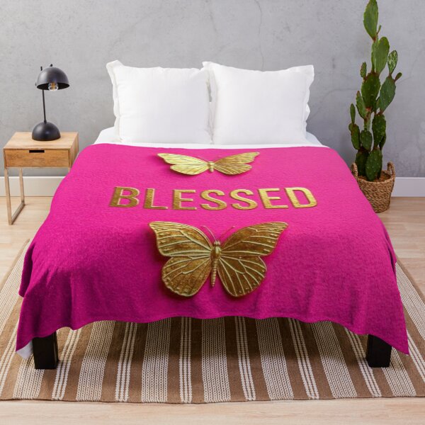 Item preview, Hot Pink - Blessed & Butterflies designed and sold by DesignsByPrnces.