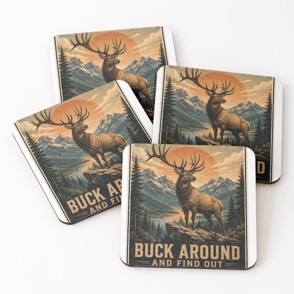 Item preview, Buck Around And Find Out Vintage Deer National Park Shirt designed and sold by Masloshop.