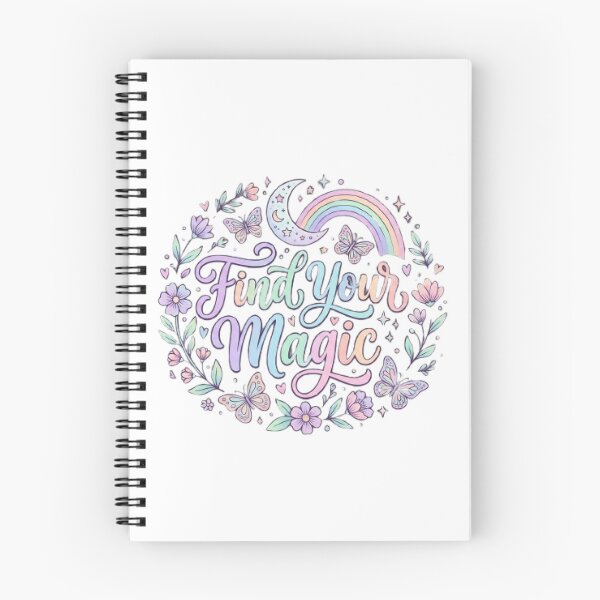 Item preview, Find Your Magic Whimsical Typography T-Shirt | Dreamy Pastel Quote | Celestial Butterfly Graphic Tee designed and sold by Faisal  Shah.