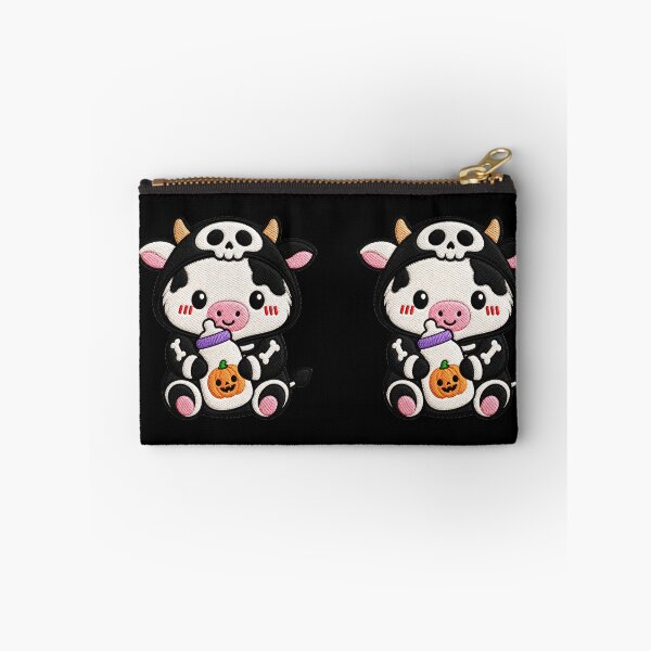 Item preview, Skeleton Cow Hugging Milk Bottle designed and sold by ColorSplash123.