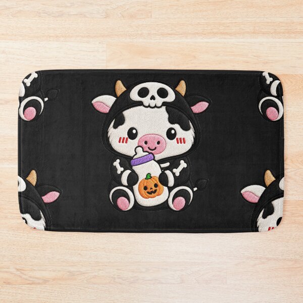 Item preview, Skeleton Cow Hugging Milk Bottle designed and sold by ColorSplash123.