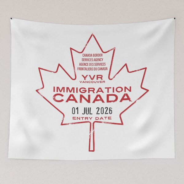 Aperçu de l'œuvre Tampon de passeport - Vancouver, Canada créée et vendue par travelwitheric.