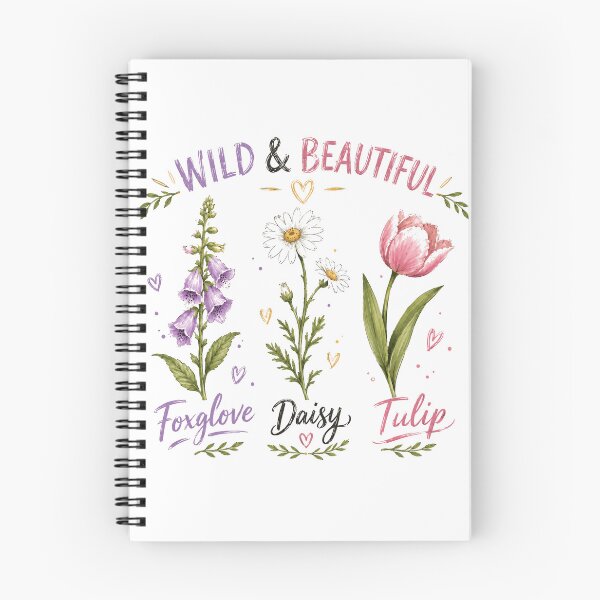 Item preview, Wild & Beautiful Foxglove Daisy Tulip Flowers Botanical Garden Nature Lover designed and sold by SkeletonsDanger.