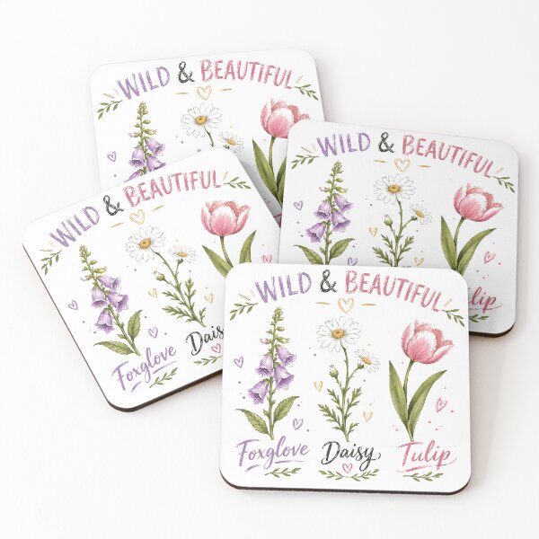 Item preview, Wild & Beautiful Foxglove Daisy Tulip Flowers Botanical Garden Nature Lover designed and sold by SkeletonsDanger.