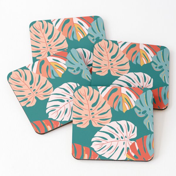 Item preview, Abstract Colorful Monstera Leaves Tropical Boho designed and sold by FaizArtShop.