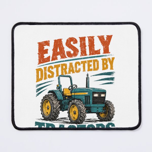 Item preview, Easily Distracted By Tractors Farmer Farming Agriculture Lover designed and sold by SkeletonsDanger.