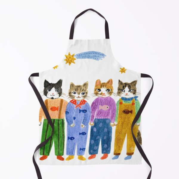 Item preview, Colorful Cute Cats Shooting Stars Art Drawing designed and sold by OMITTEROMINOUS.