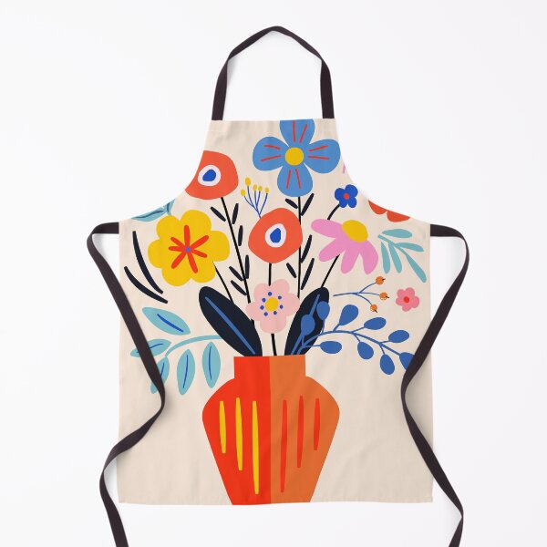 Item preview, Abstract Colorful Flowers Orange Vase Boho Botanical designed and sold by FaizArtShop.