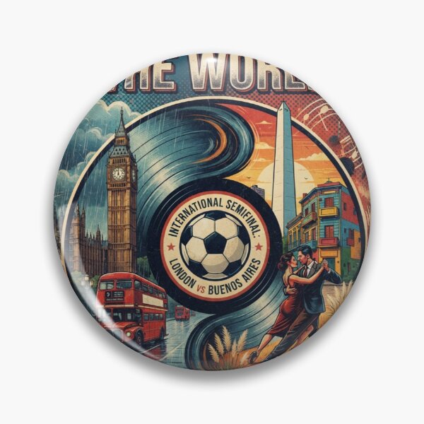 Item preview, World Cup 2026 Semifinal England Argentina Vinyl Retro Art designed and sold by VikrantCreative.