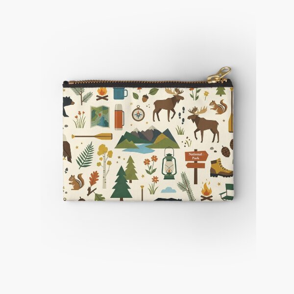 Item preview, Mountain Adventure & Camping Seamless Pattern | Retro Americana Nature Design designed and sold by OpenDreamArts.