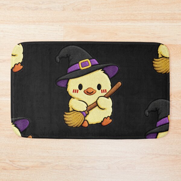 Item preview, Witch Duck Holding Broom designed and sold by ColorSplash123.